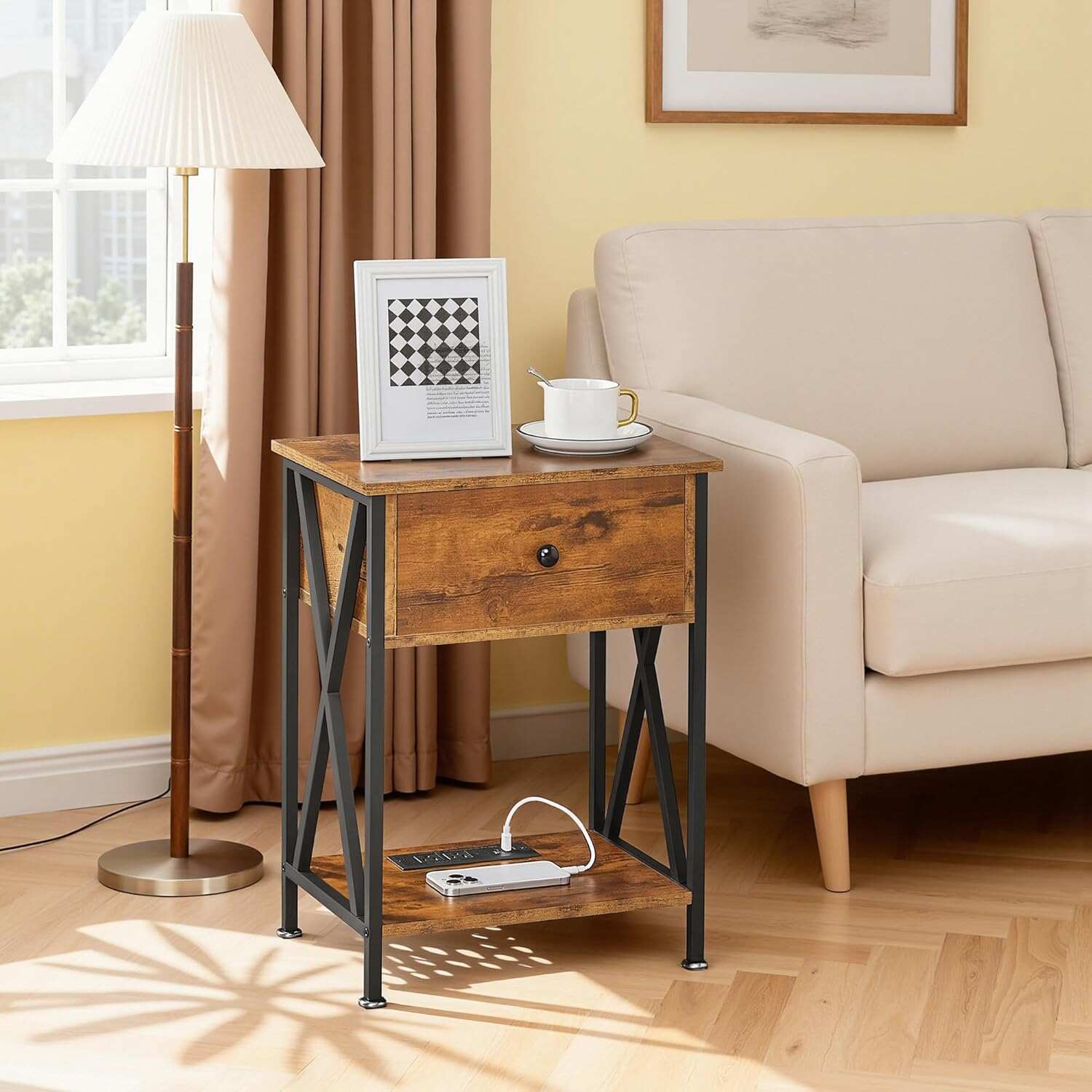 VECELO Nightstand Set of 2