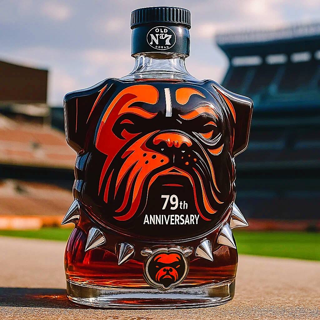 Cleveland Browns 79th Anniversary Whiskey Bottle