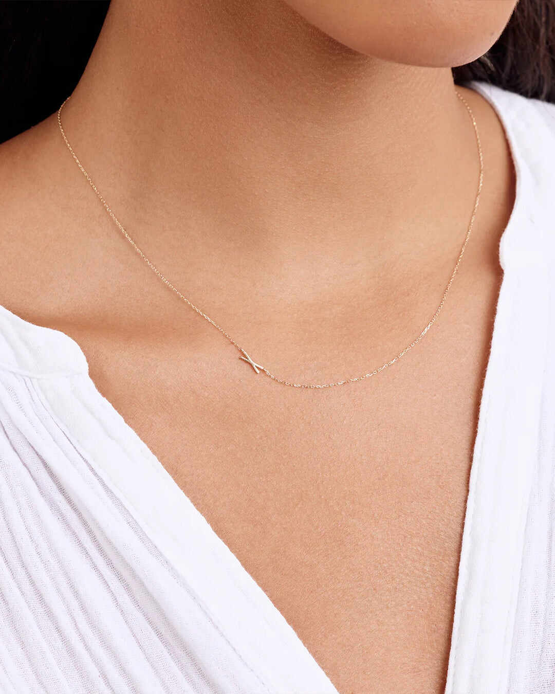 14k Gold Alphabet Necklace