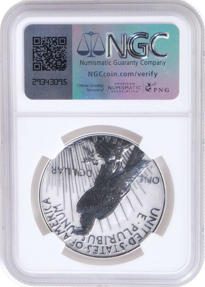 2023 6 PC Morgan and Peace Silver Dollars NGC MS70/PF70/ Reverse PF70 Advance Releases signed by Kenneth Bressett