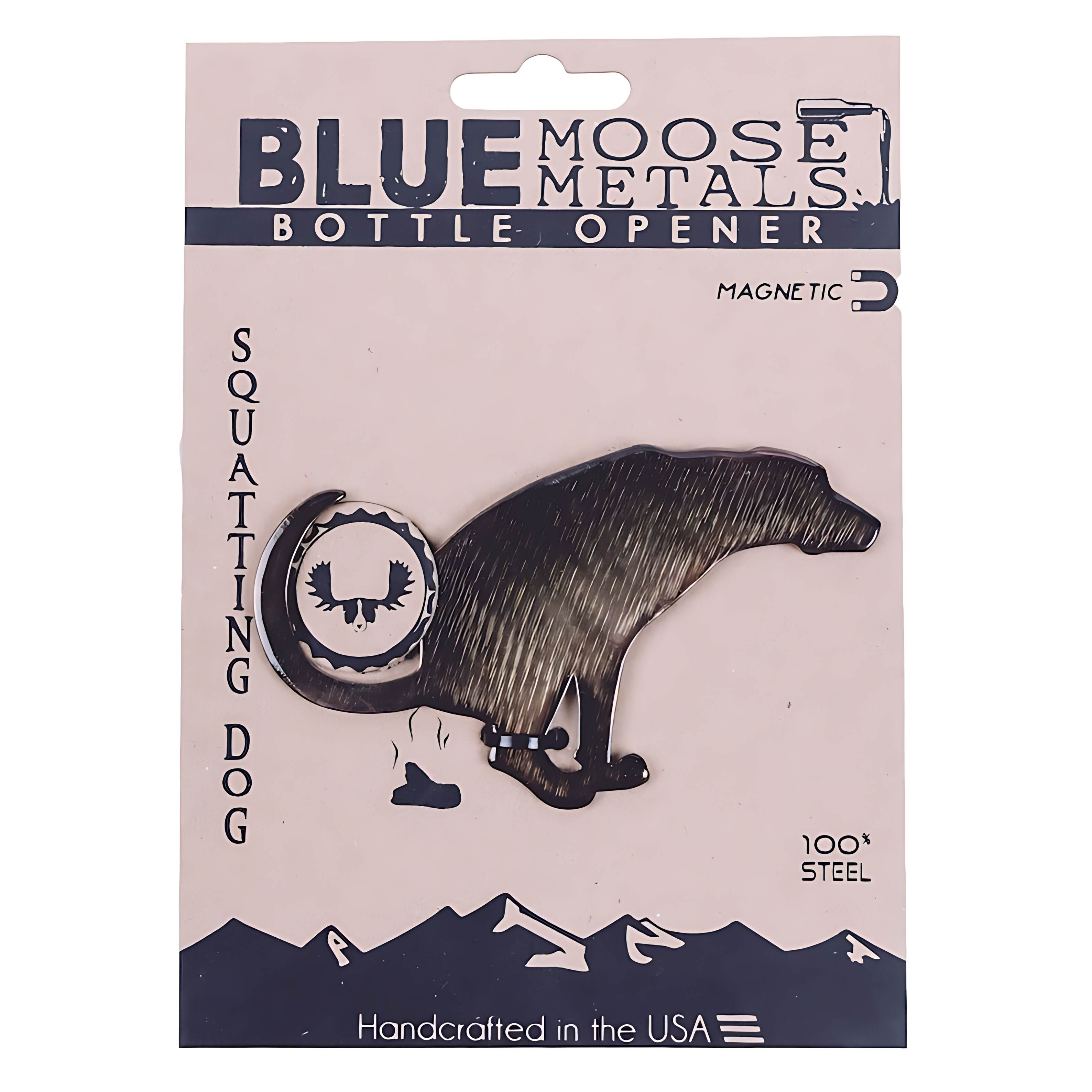 Dog Pooping Magnetic Bottle Opener