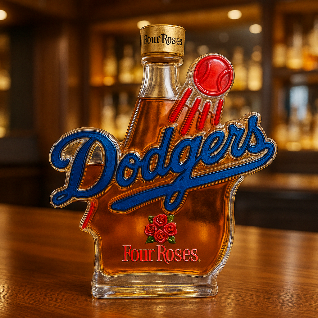 Dodgers Whiskey Bottle