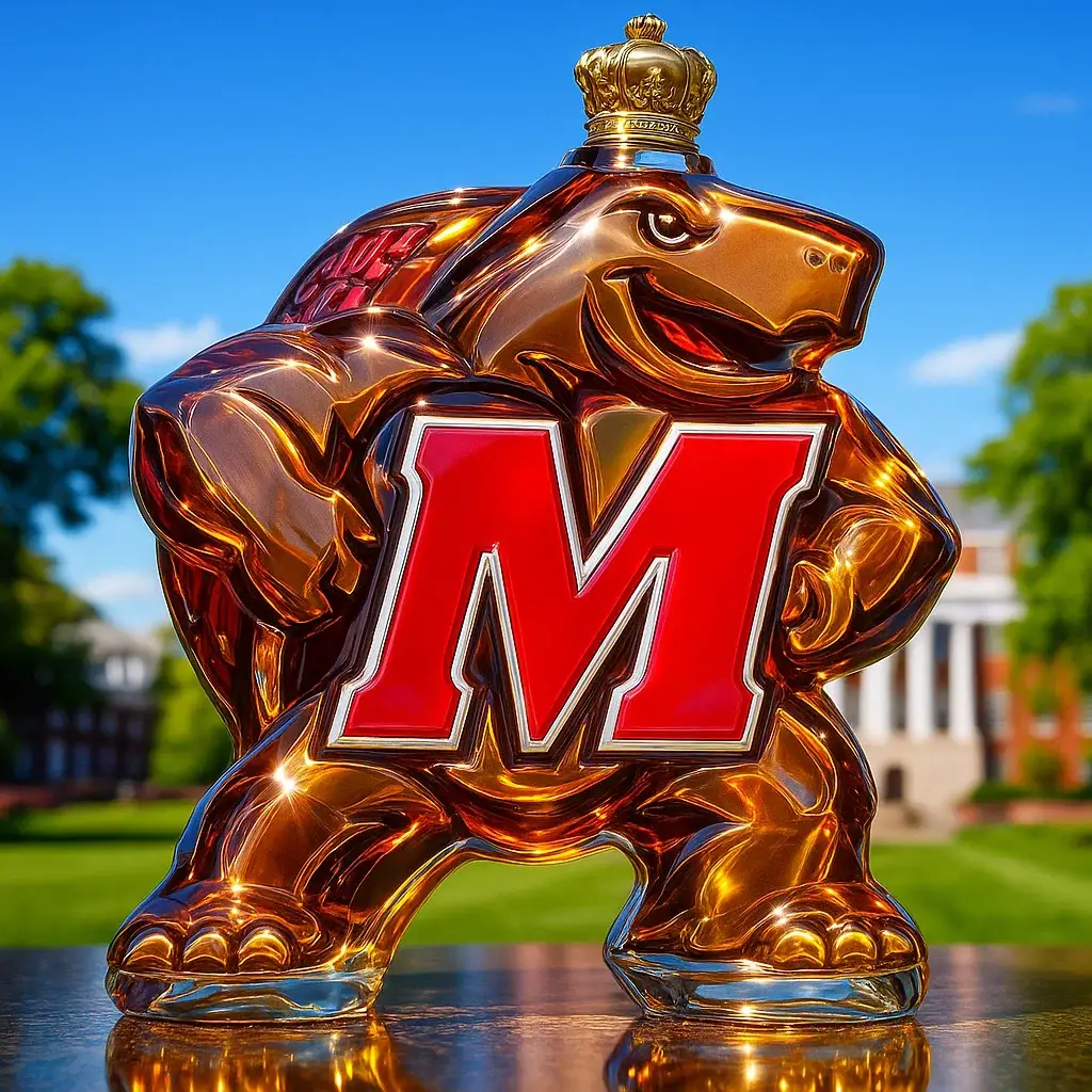 Maryland Terrapins Whisky Bottle