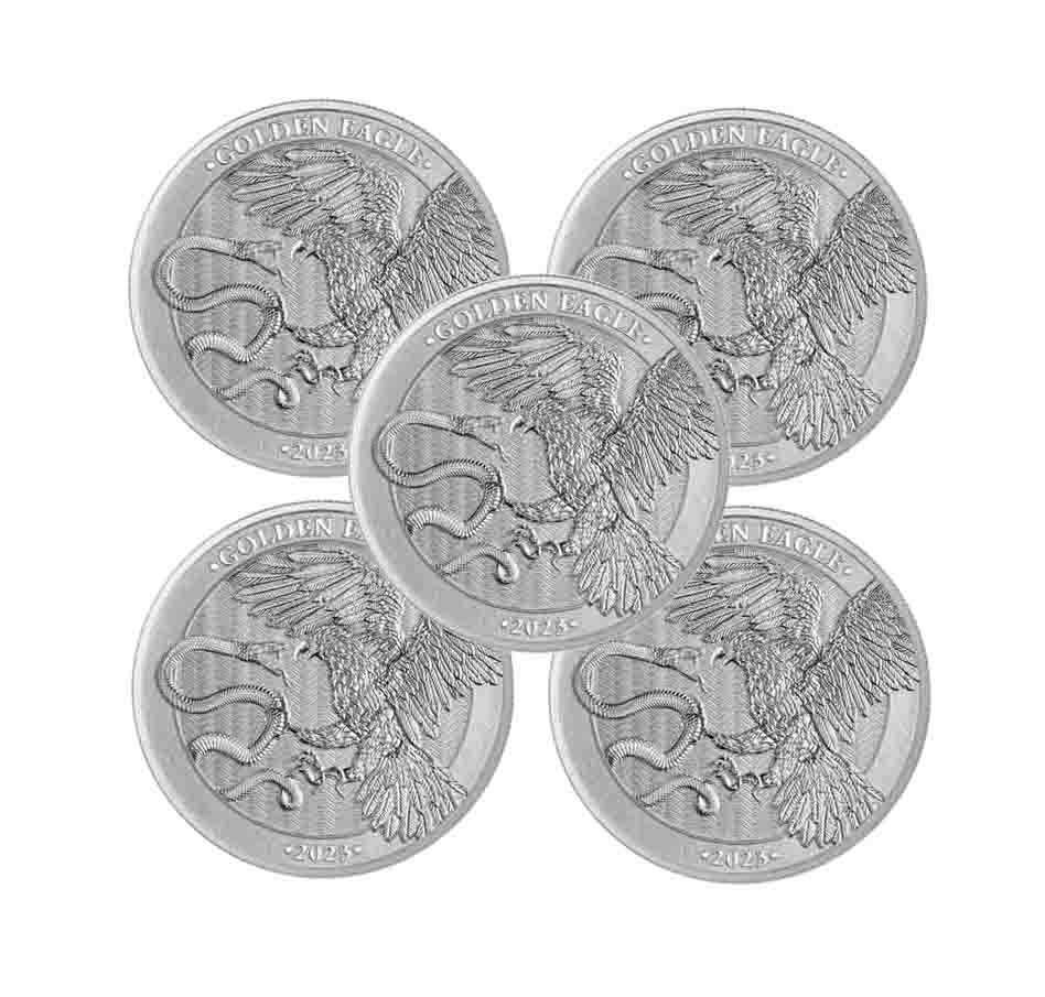 2023 Malta Golden Eagle 5 Euro 1 oz 999.9 Silver BU