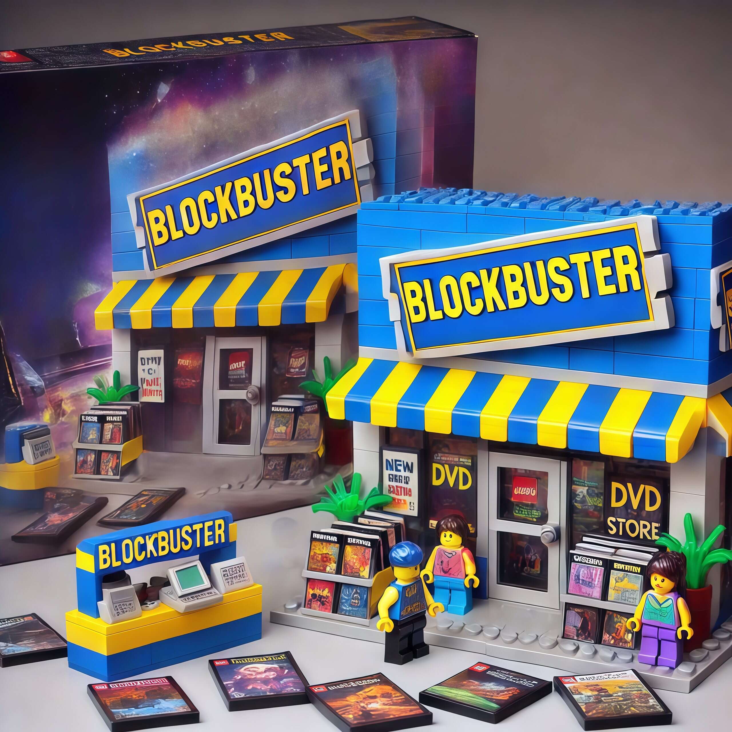 🎥🧱Blockbuster Brick Set