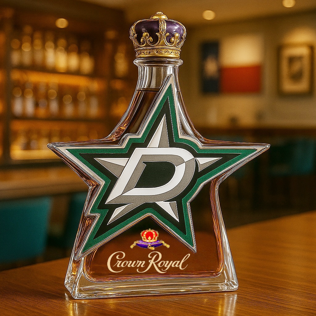 Dallas Stars Whiskey Bottle