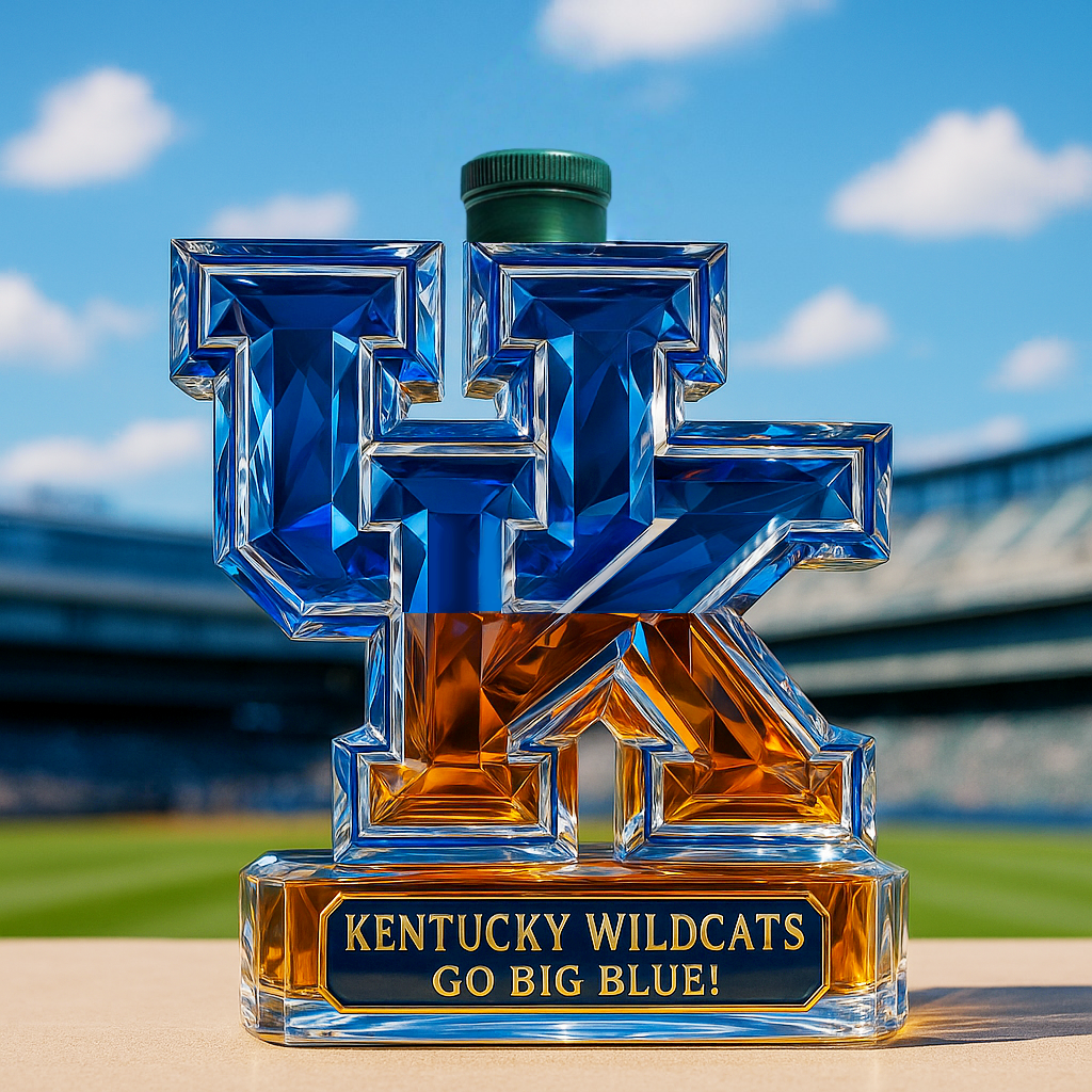 University of Kentucky Wildcats Whiskey Bottle