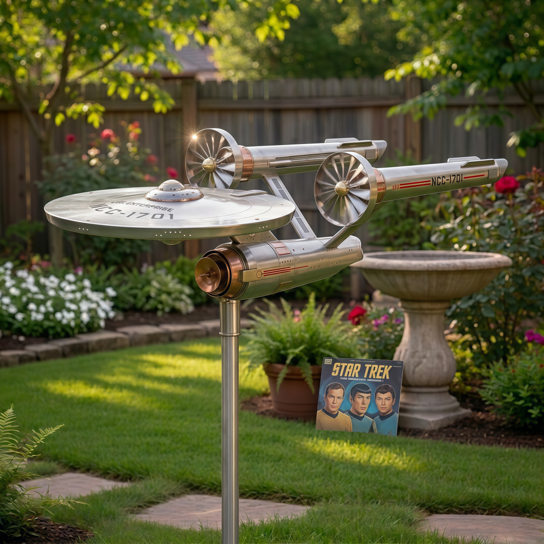 Star Trek USS Enterprise NCC-1701 Garden Wind Spinner