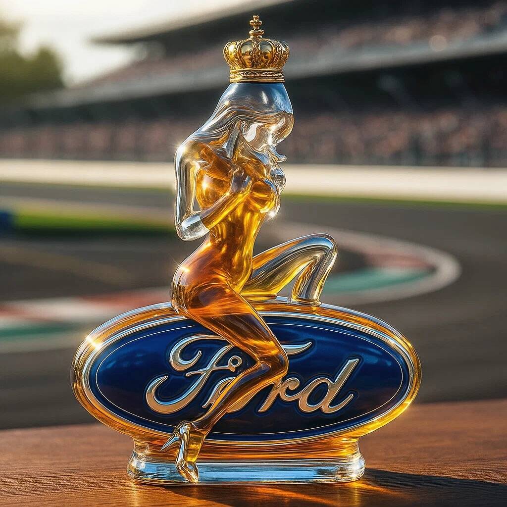 Attractive Ford whiskey bottle