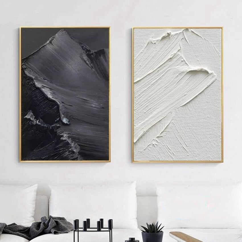 Handcrafted Monochrome Wall Art