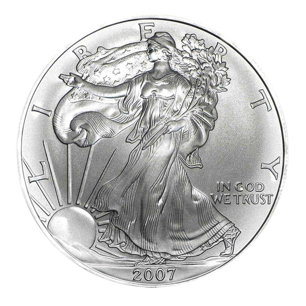 2007 $1 American Silver Eagle Brilliant Uncirculated
