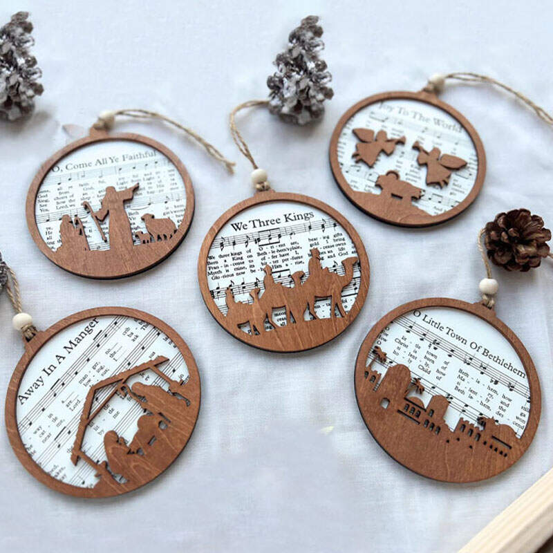 Music Sheet Nativity Ornament