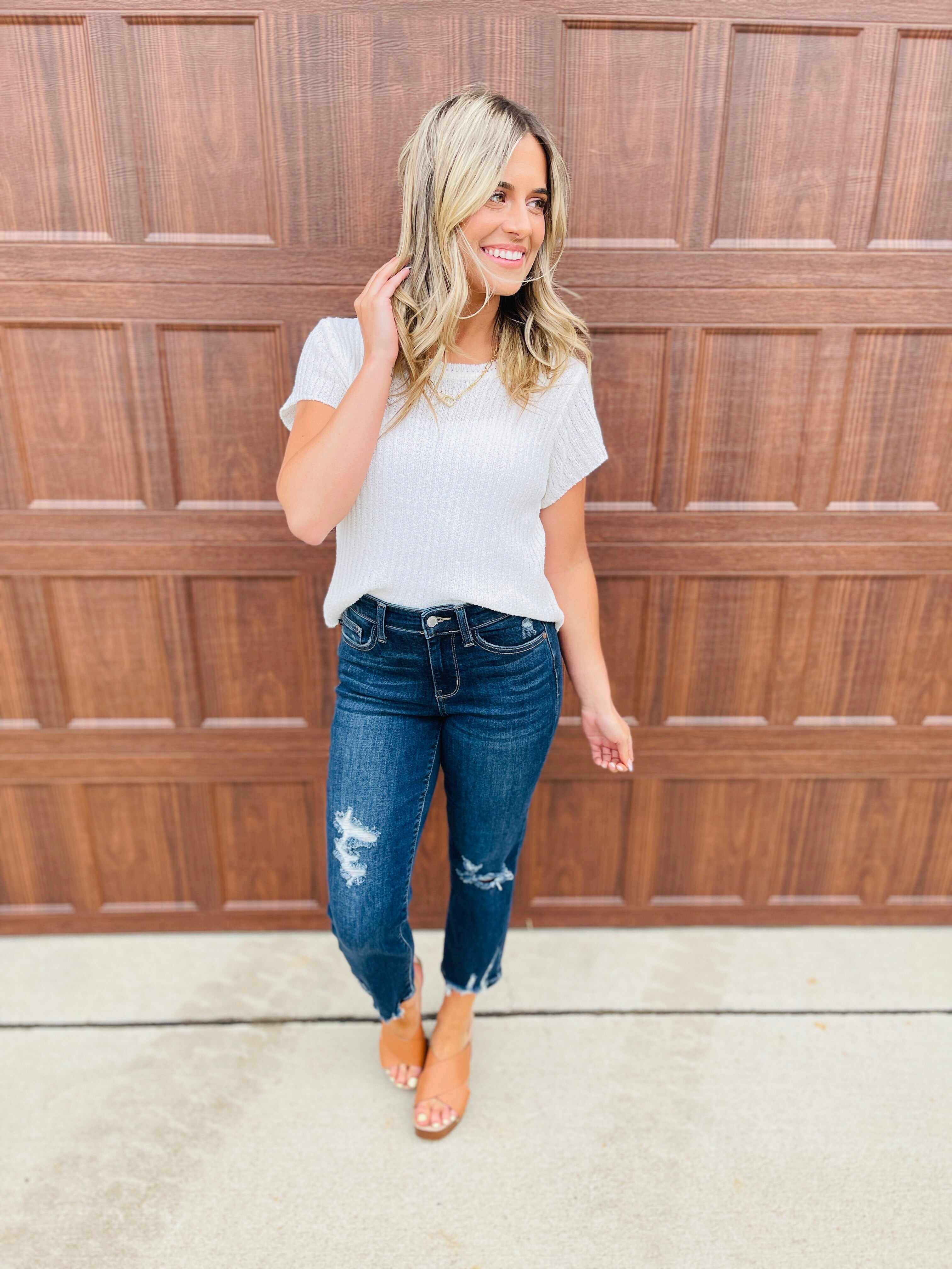 REG/CURVY Can't Crop Me Straight Jeans