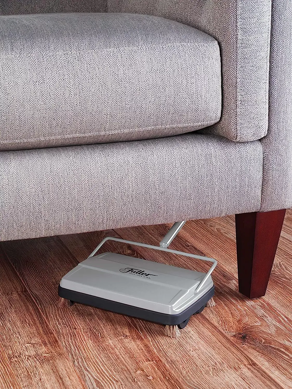 Fuller Brush 17027 Carpet & Floor Sweeper- Mini Stick Cleaner For Hardwood Surfaces, Wood Floors, Laminate, Tile- Small & Portable For The Home Or Office - Cleans Dust Pet Hair- Electrostatic & Silent