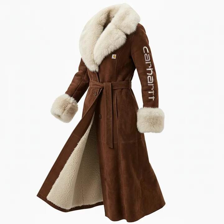 🔥𝗖𝗹𝗲𝗮𝗿𝗮𝗻𝗰𝗲 𝗦𝗮𝗹𝗲🌟Luxurious Long Faux Fur Coat With Reversible Design For Winter Elegance