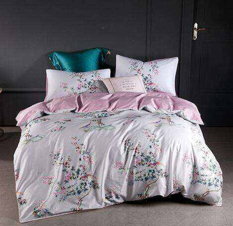 Egyptian Cotton Silky Duvet Cover Fitted sheet Set