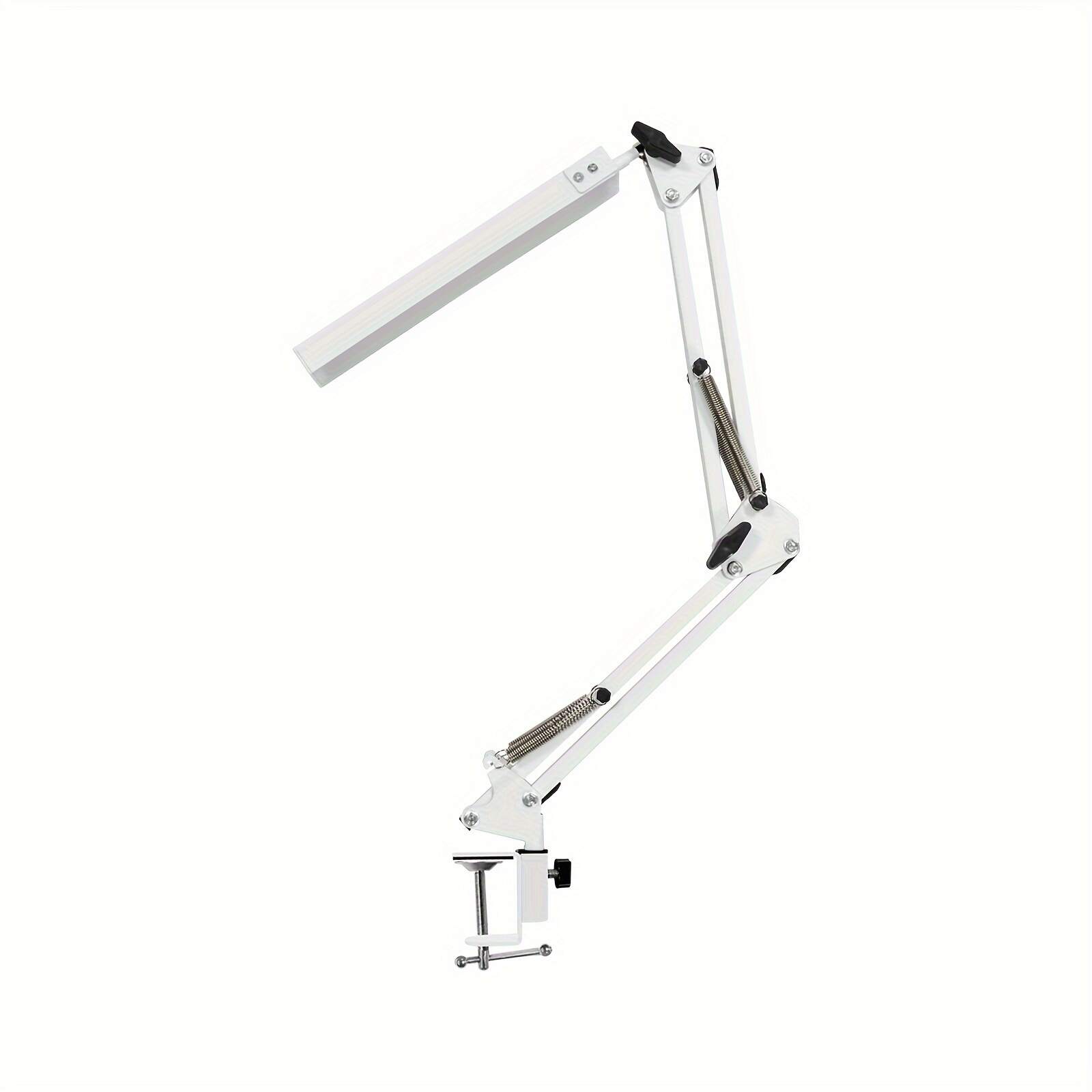 Adjustable LED Desk Lamp with Clamp - Foldable Arm, 3 Lighting Modes, USB Powered, Eye-Care Technology, Polished Metal Finish, Ideal for Office, Reading, and Study, Office Desk Light | Modern Desk Lamp | Metal Desk Lamp, Desk Lamps for Offic
