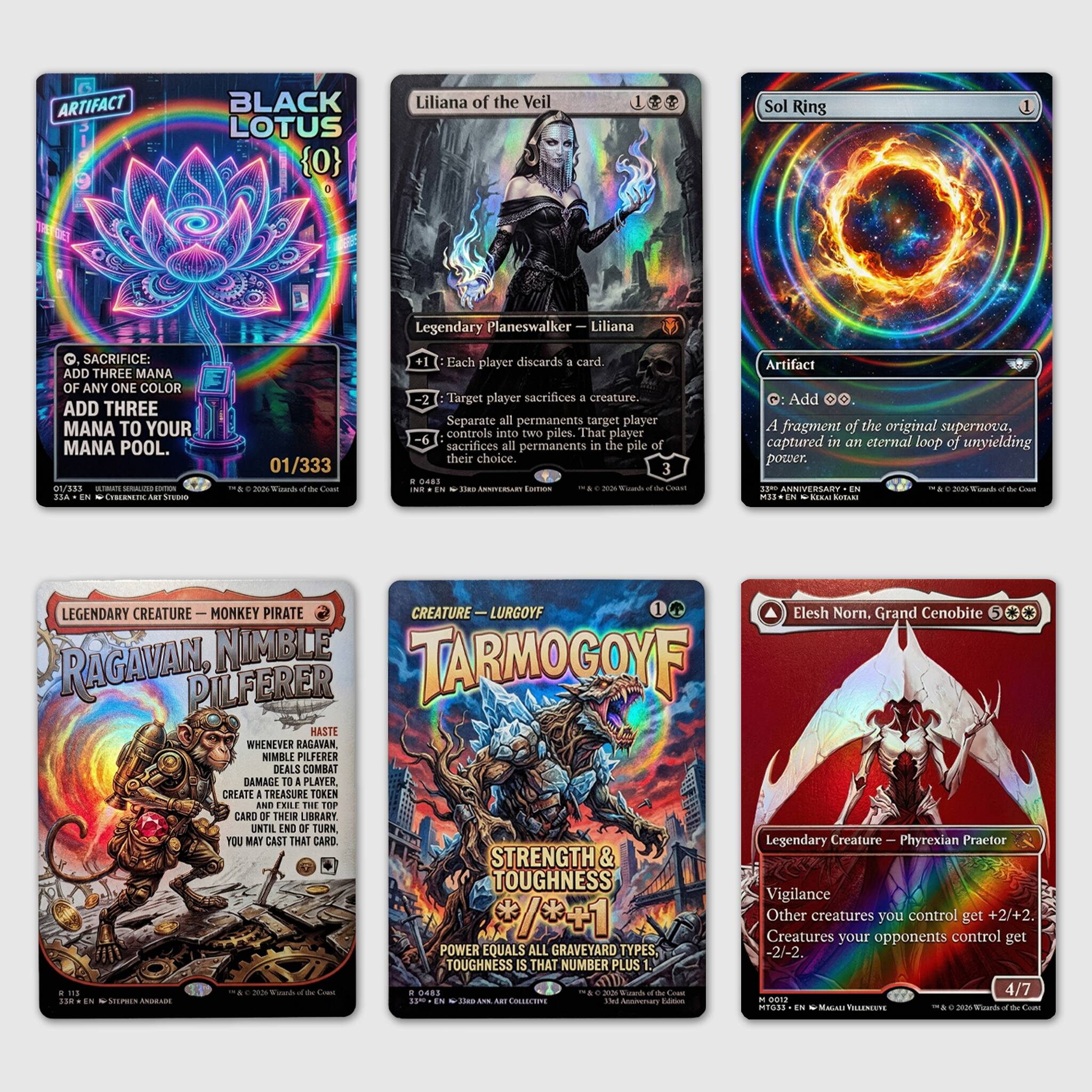 Magic The Gathering 33rd Anniversary Collector’s Edition Cards！
