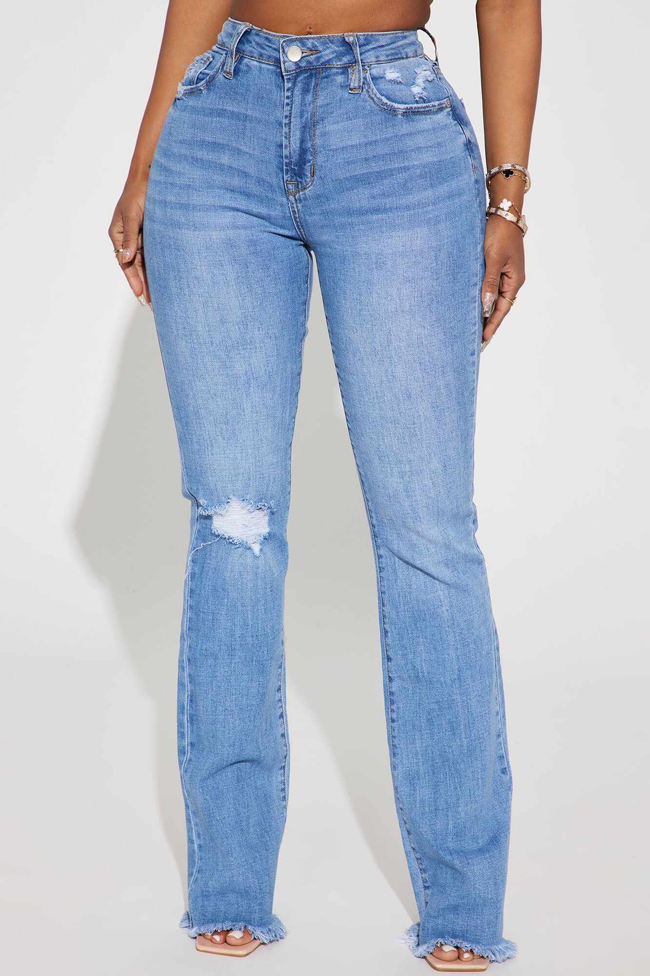 Live And Learn Stretch Bootcut Jeans - Medium Wash