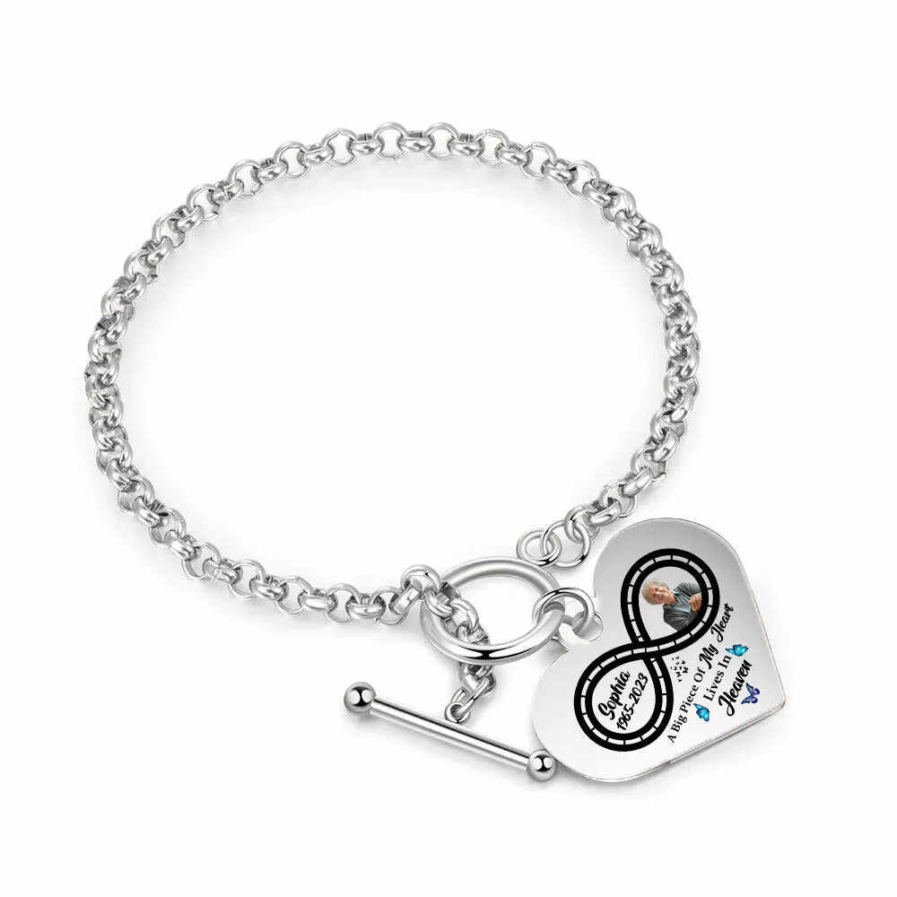 National Parents' Day❤Personalized Infinite love Heart Bracelet - I'm Always With You - Memorial Gift
