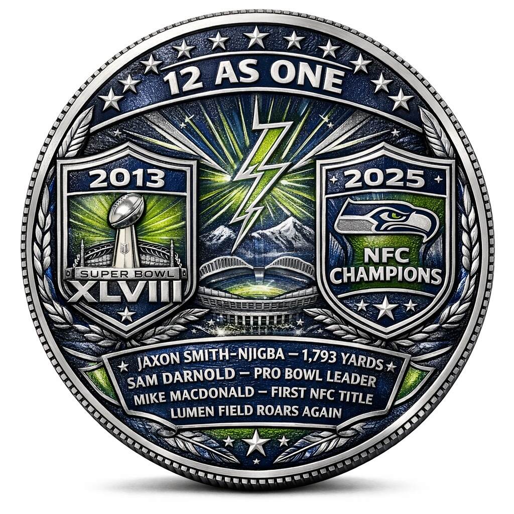Seattle Seahawks 2025 NFC Champions Commemorative Coin