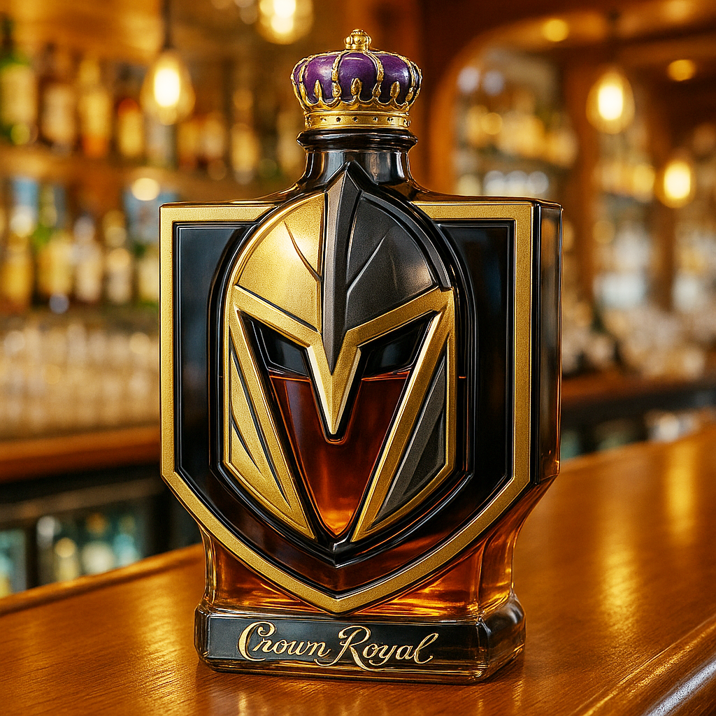 Vegas Golden Knights Whiskey Bottle