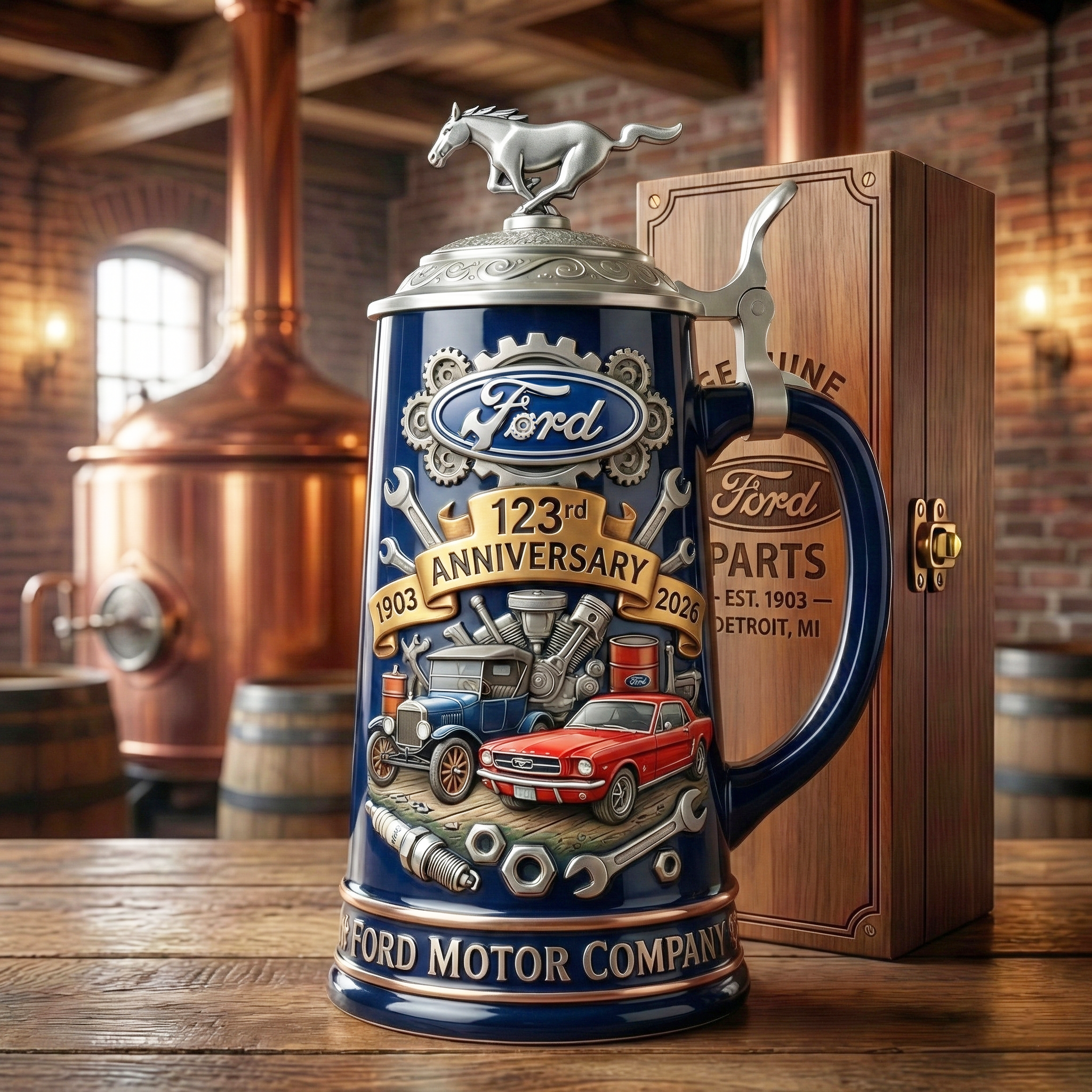 [PRE-ORDER]Ford 123rd Anniversary Heritage Edition Beer Stein
