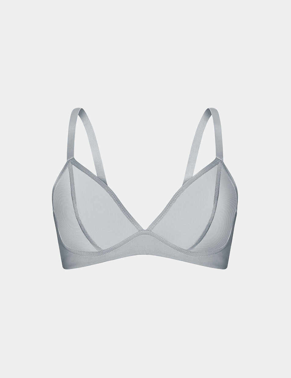 Mesh Deep V Bra