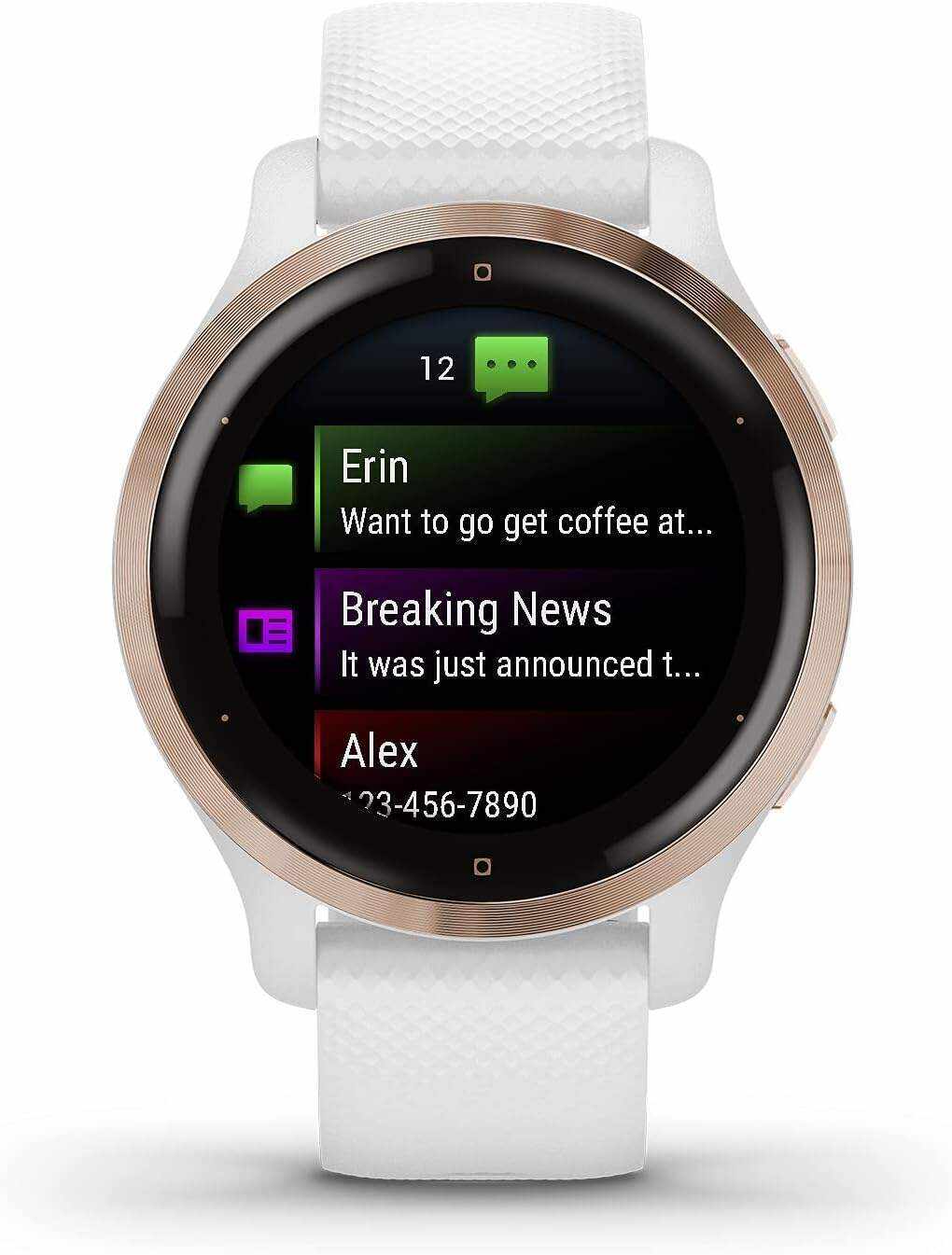 Garmin Venu 2, GPS Smartwatch with Advanced Health Monitoring and Fitness Features, Slate Bezel with Black Case and Silicone Band , 27.9 mm