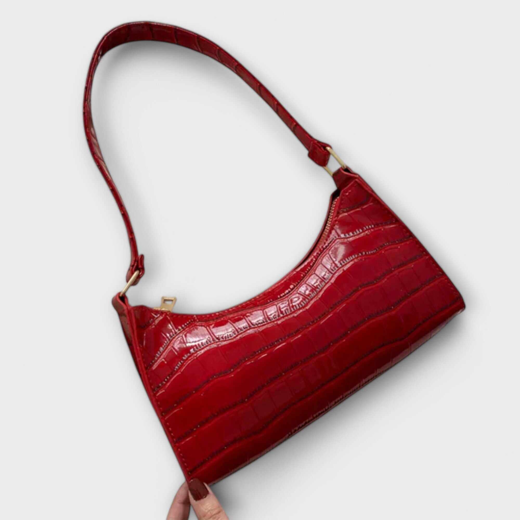 Olivia - Shiny Leather Bag
