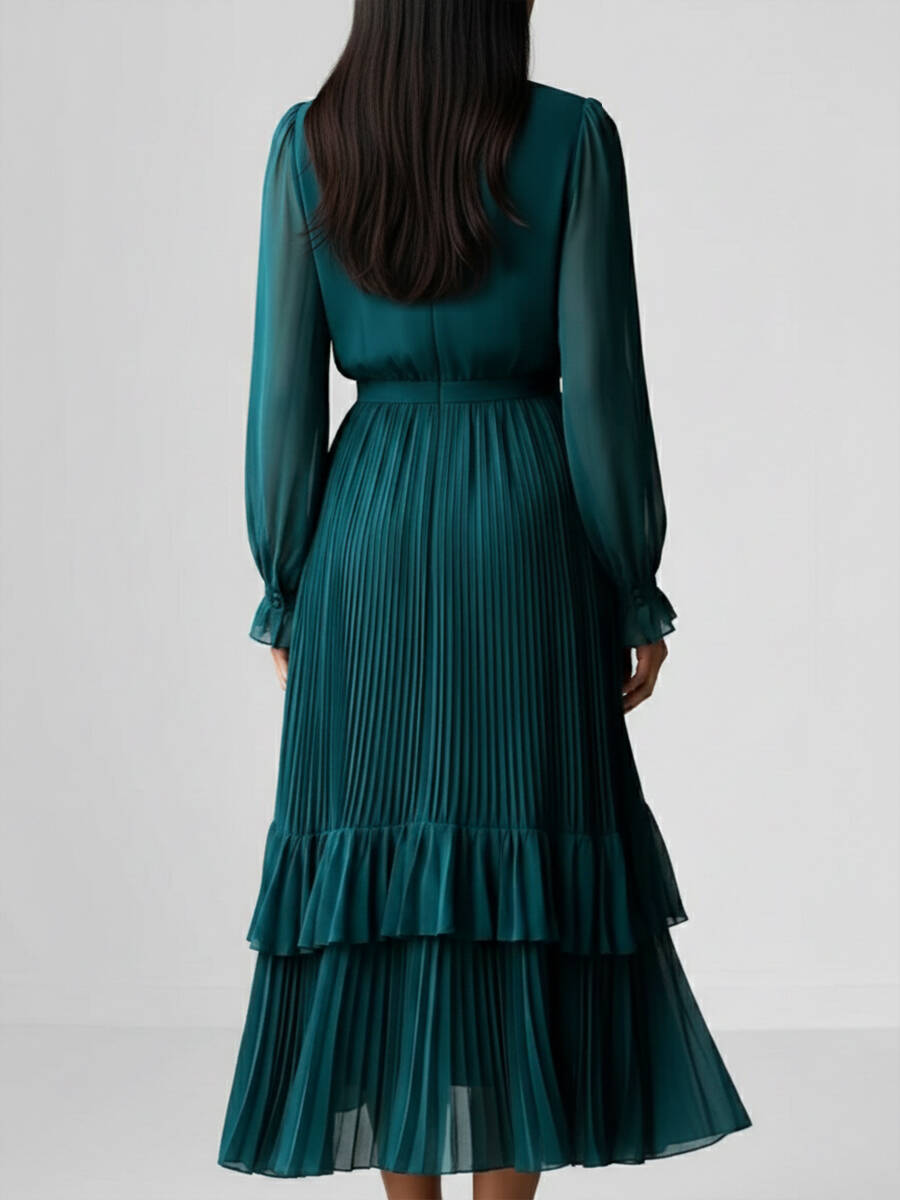 🔥Summer Arrivals🌟Elegant Pleated Chiffon Dress