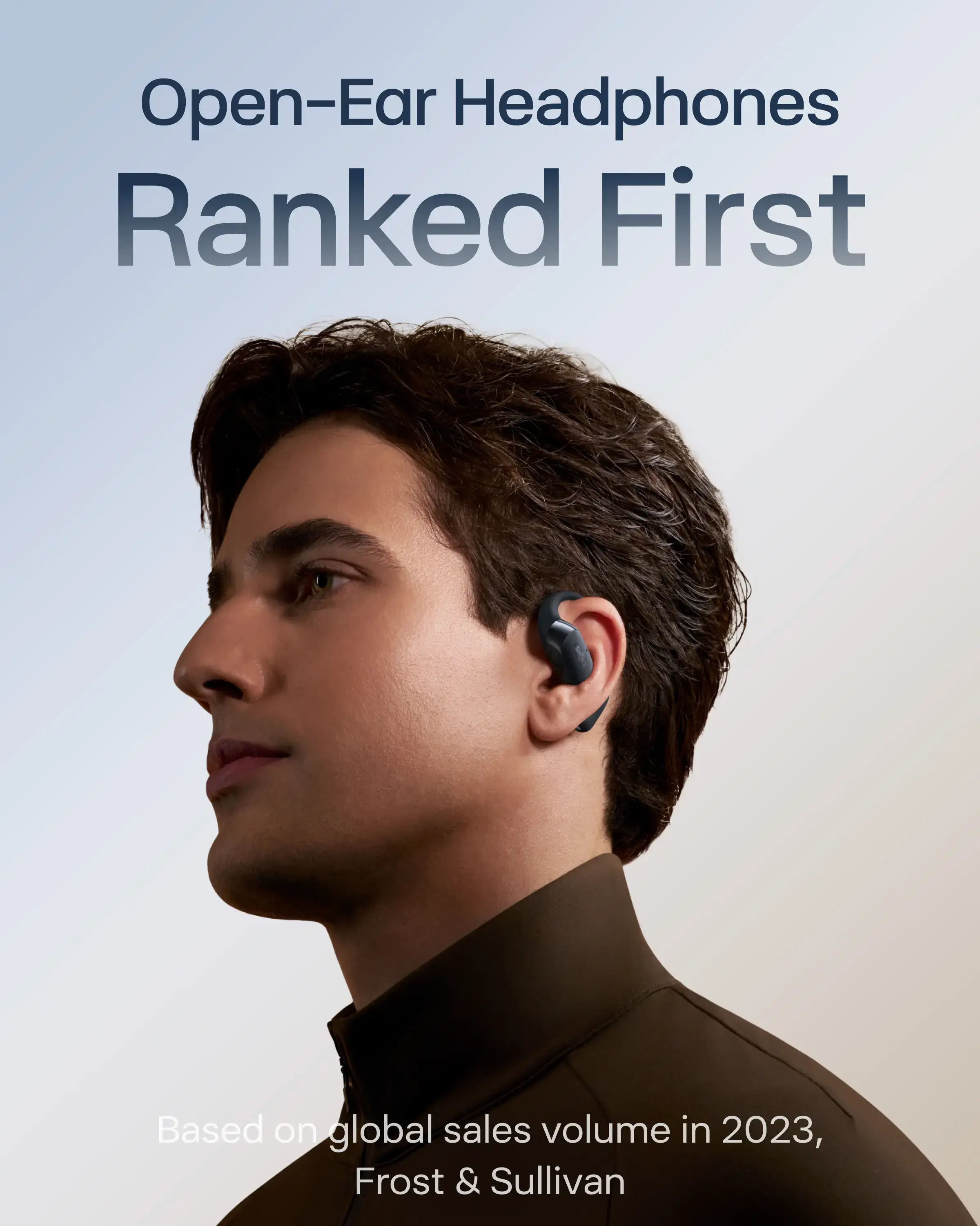 New OpenFit 2+ Open-Ear Headphones, Dolby Audio Enabled, Comfortable Earbuds with Soft Ear Hooks, 48H Playtime, IP55 Water-Resistant, USB-C Fast Charging, Wireless Charging