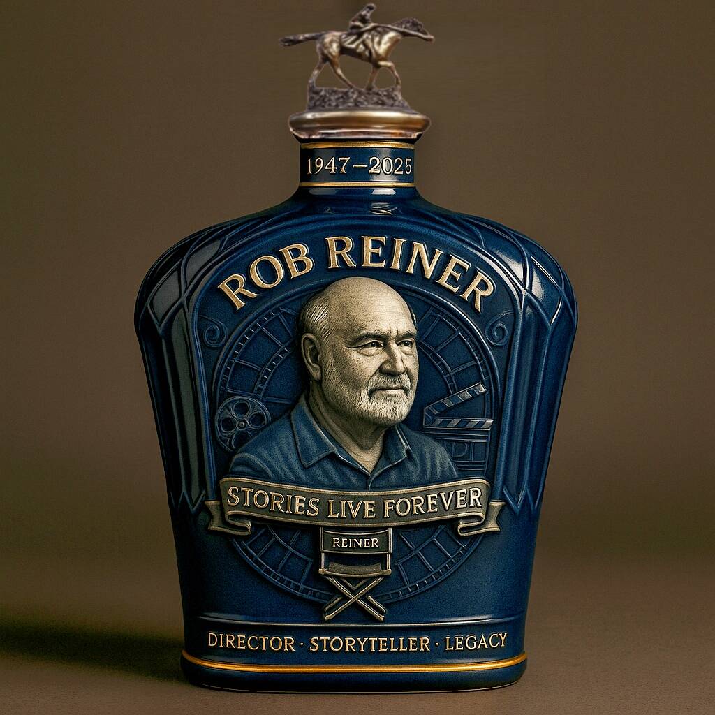 Rob Reiner 1947-2025 Memorial Whiskey Bottle