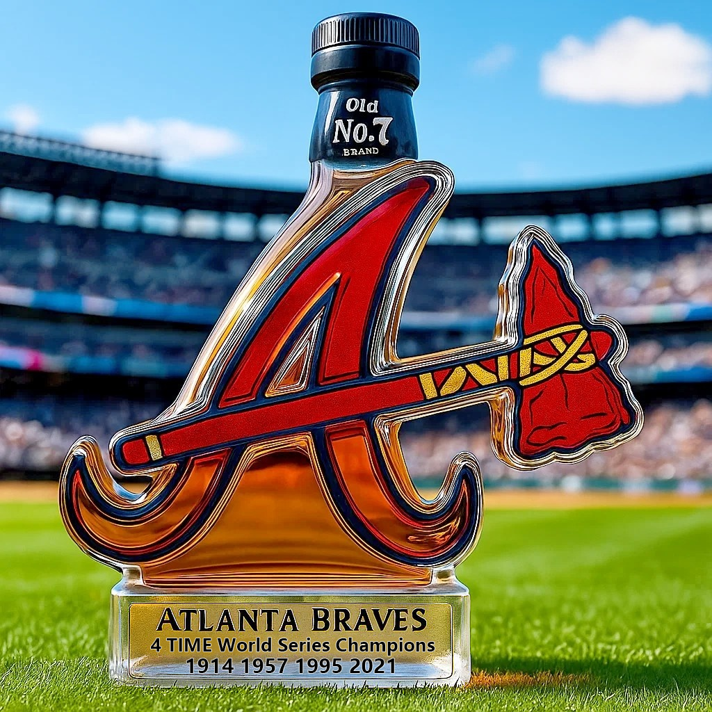 Atlanta Braves Team Honor Limited Edition Whiskey Bottle