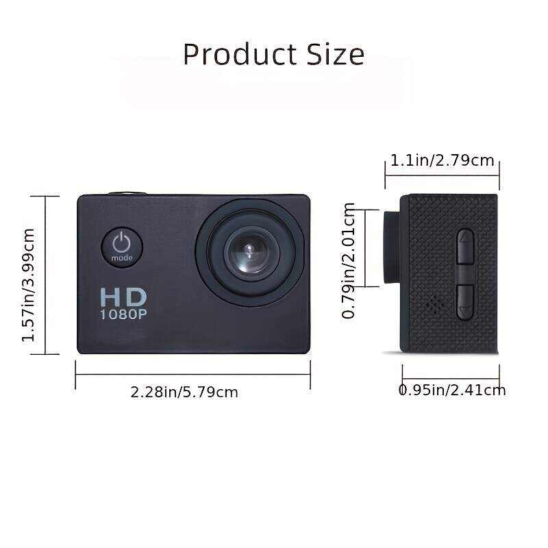 Action Camera (Built In 900 MA Battery) Action Camera Ultra HD Underwater Camera 140 Degree Wide-angle Lens 1181.1 Inch Waterproof Action Camera WIFI Camera For Thanksgiving Christmas (two Options: With Card And Without Card)