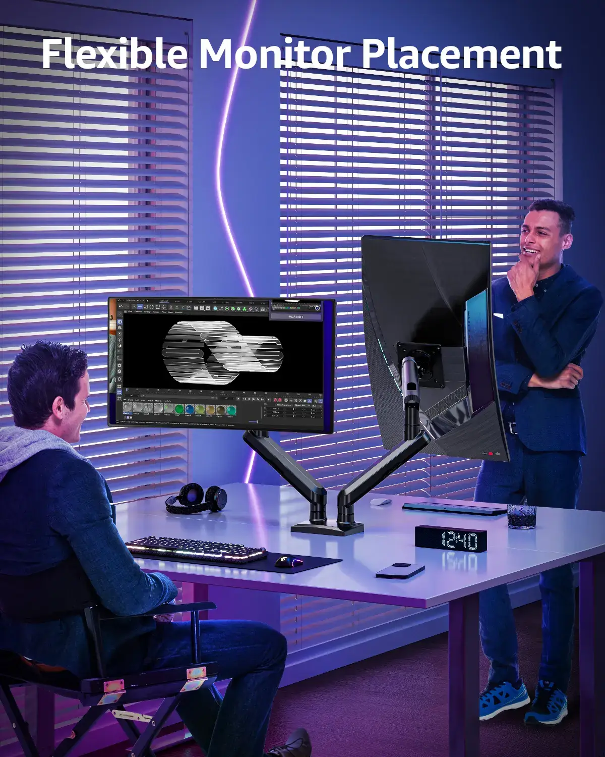 Dual Monitor Stand 13-32