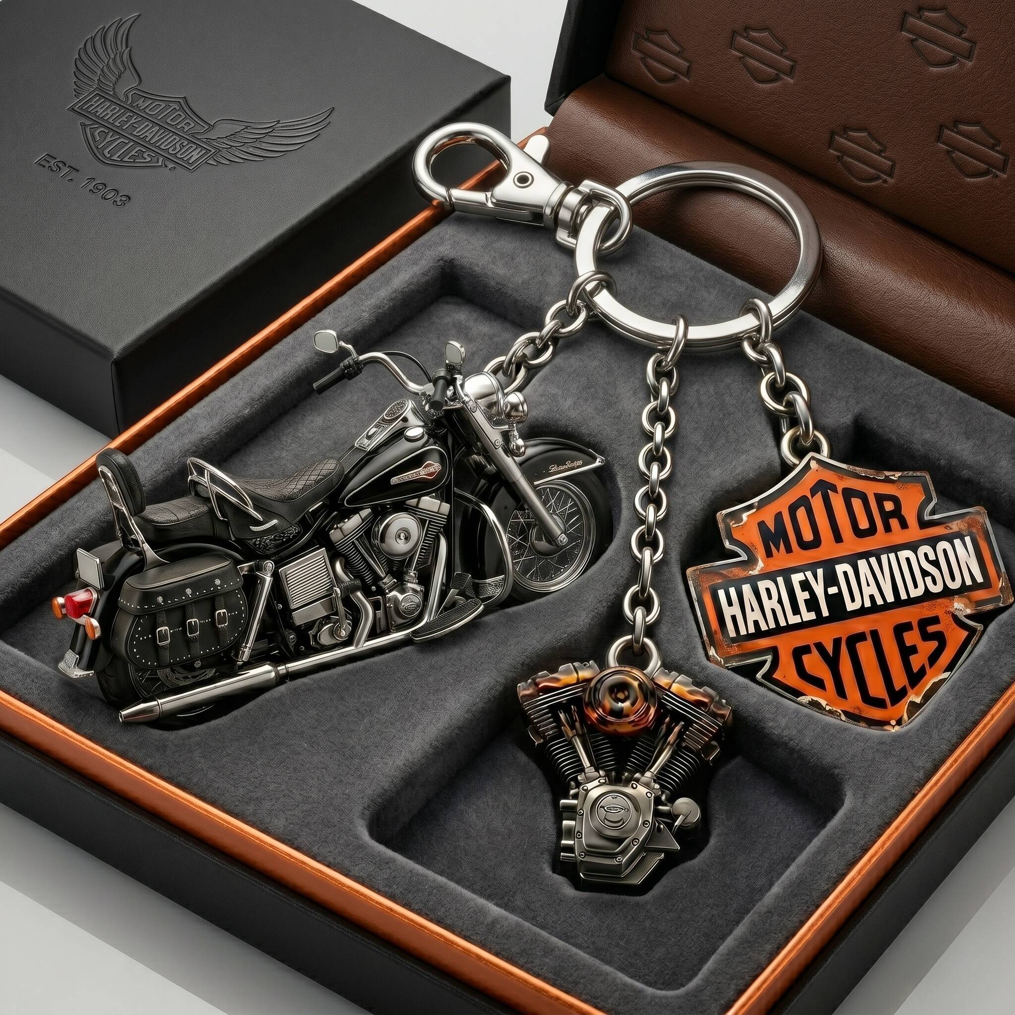 Harley-Davidson Motor Cycles Legacy Ride Collector Keychain 🏍️