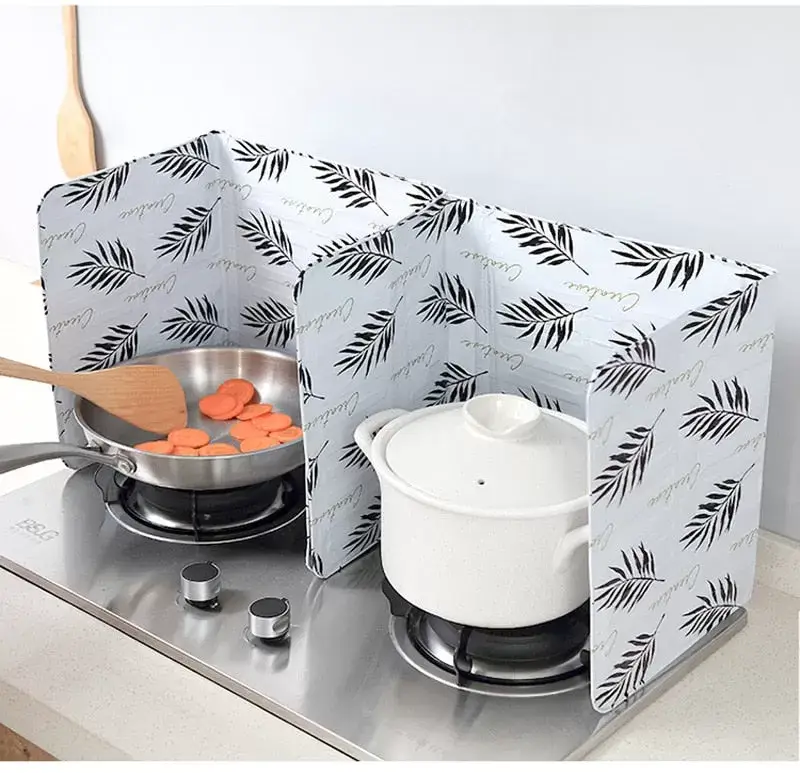 Aluminum Foldable Kitchen Gas Stove Baffle Plate