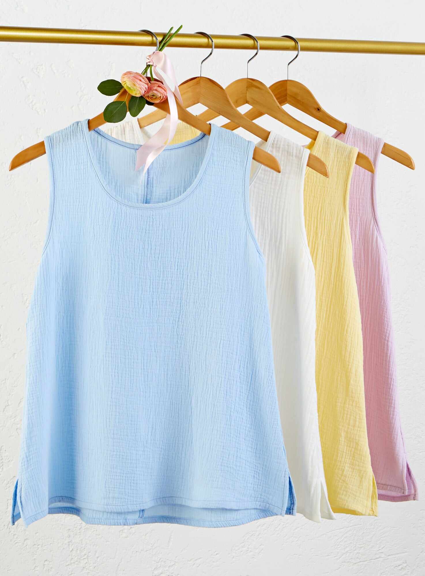 Cotton Ripple Tank Top