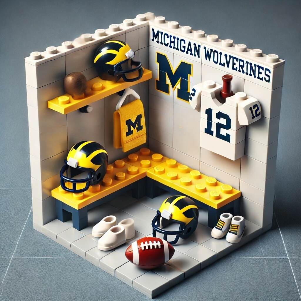 NCAA Team Locker Room Building Blocks