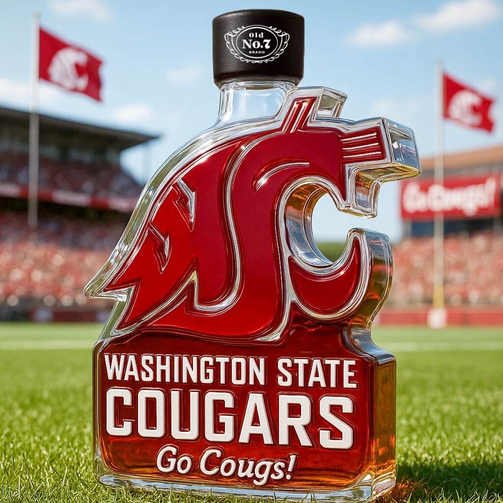 WSU Cougars Limited Edition Whiskey Bottle