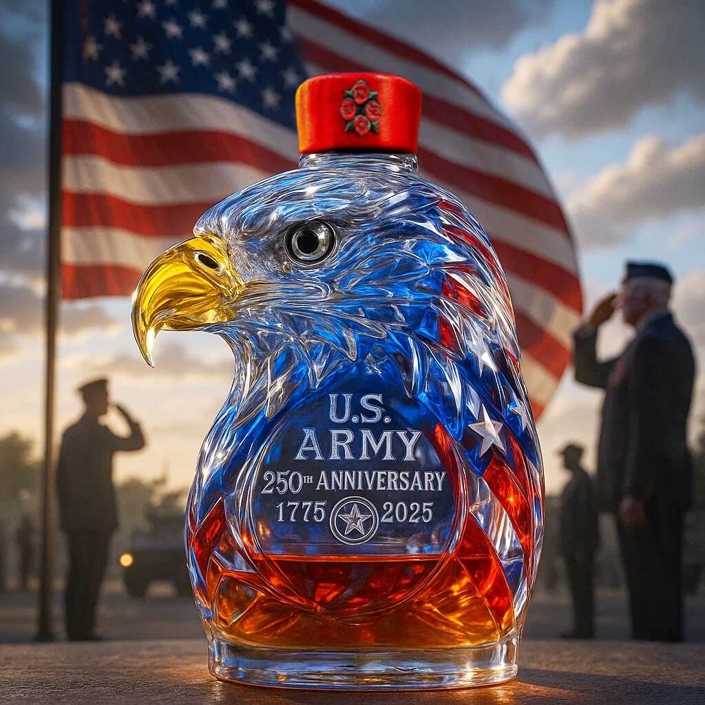 United States Army 250th Anniversary Limited Edition Whisky Bottle