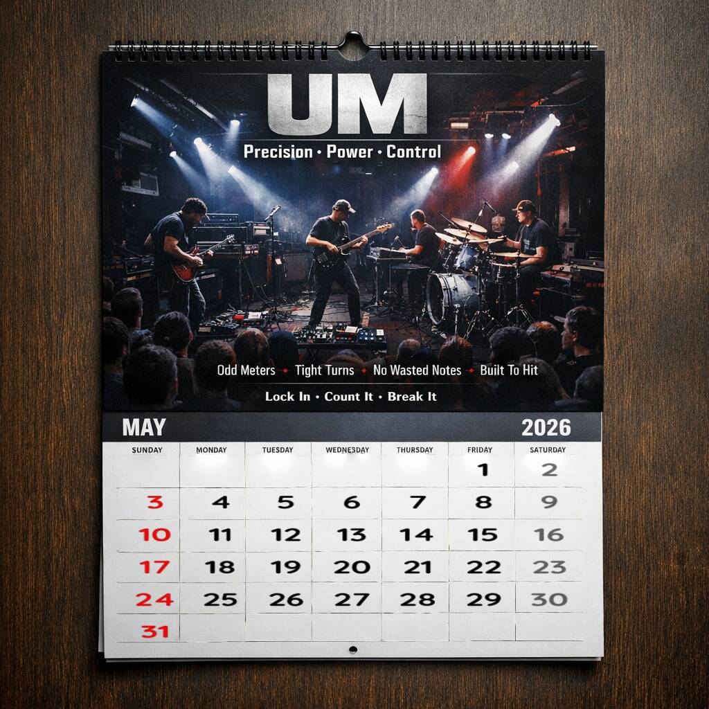 Jam Band Legends 2026 Wall Calendar