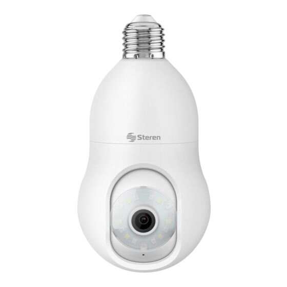 3 MP Wi-Fi* robotic security camera with motion tracking for light socket