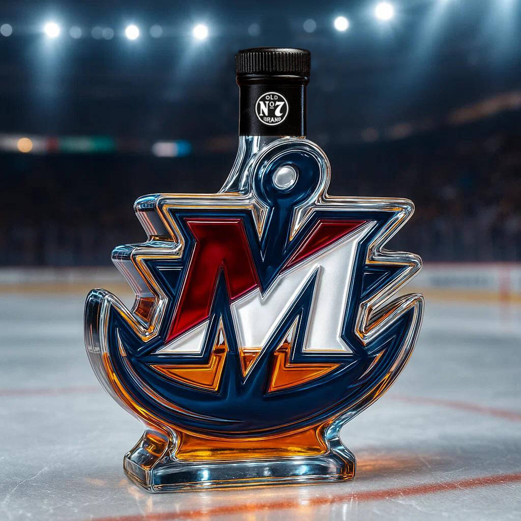 Milwaukee Admirals Whiskey Bottle