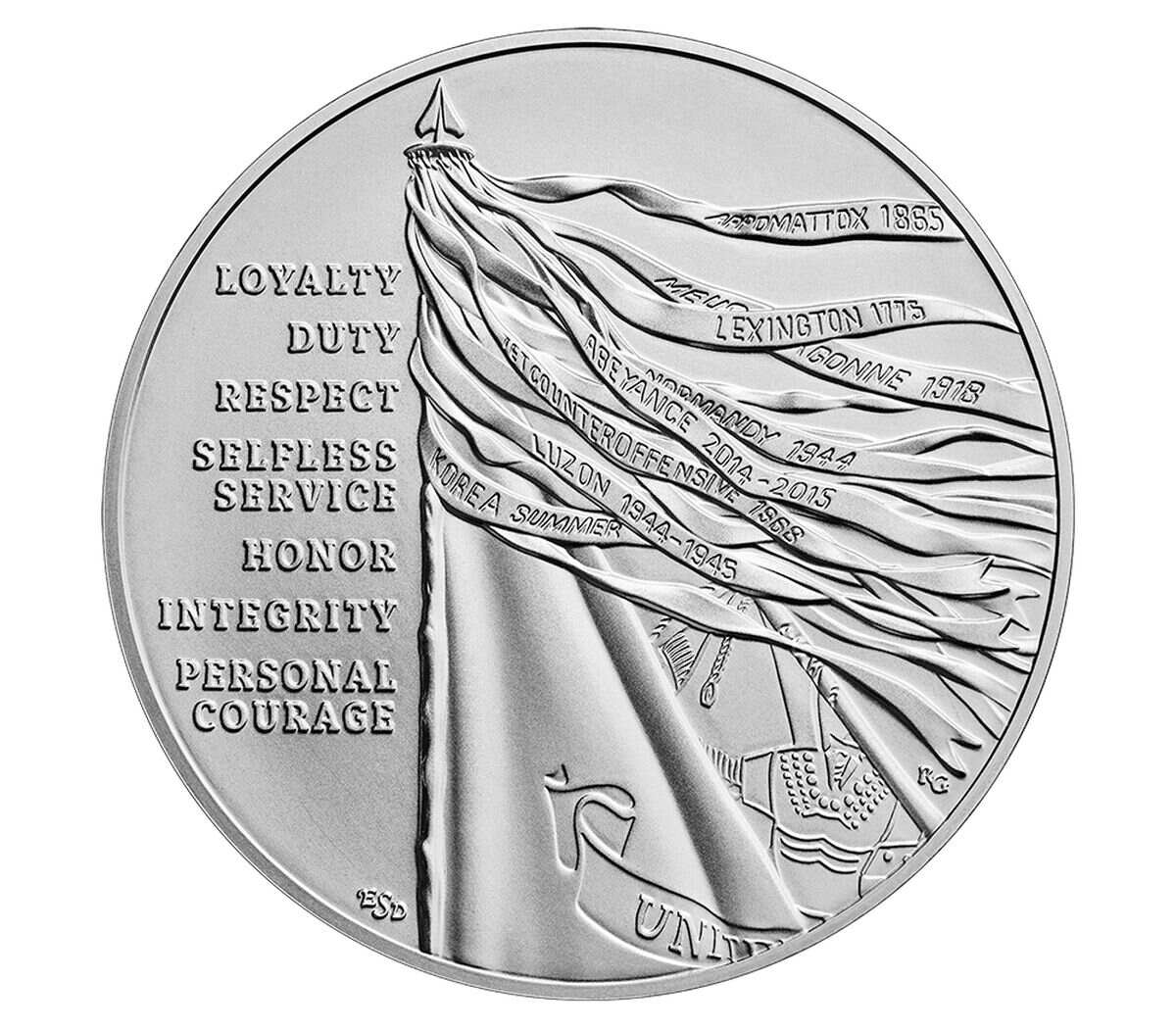 U.S. Army One-Ounce Silver Medal
