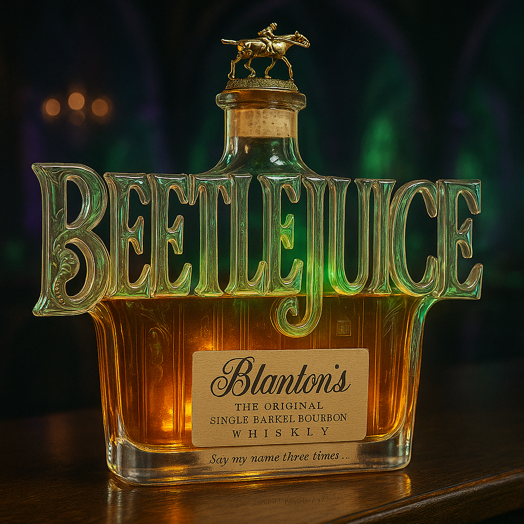 Beetlejuice Whiskey Bottle