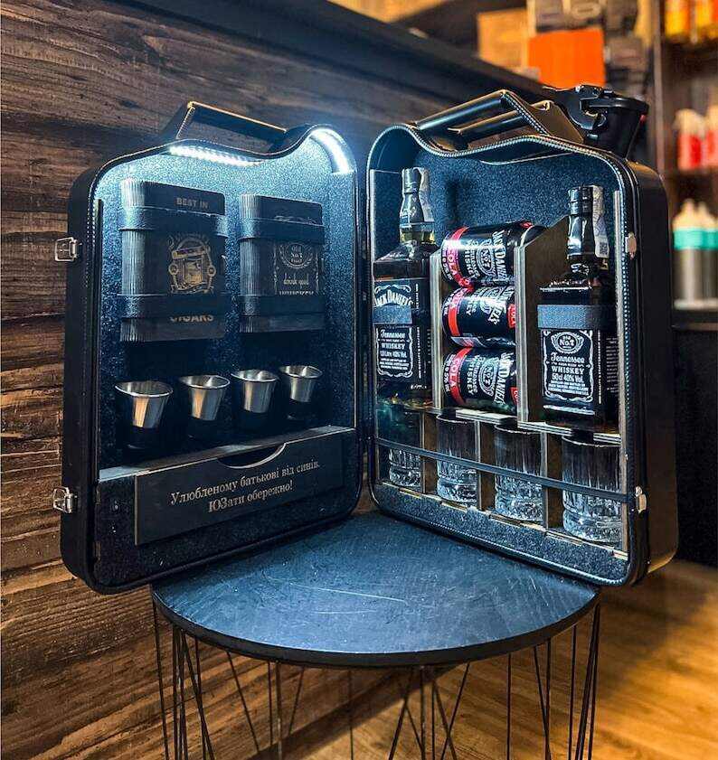 20 L Jerry Can Mini Bar, Christmas gift, Home Mini Bar, Party Mini Bar, Handmade Fuel Bar, Gift For Him, For Husband, Custom Fuel Bar