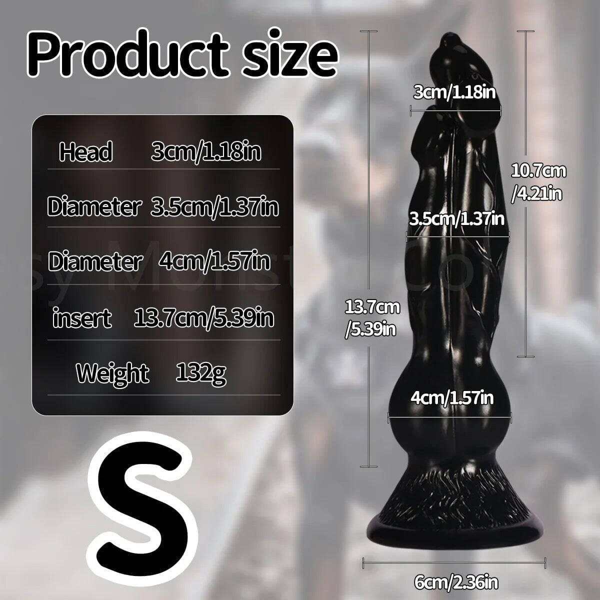 Colorful Dog Knot Dildo - Fantasy Wolf-Inspired Design for Couples