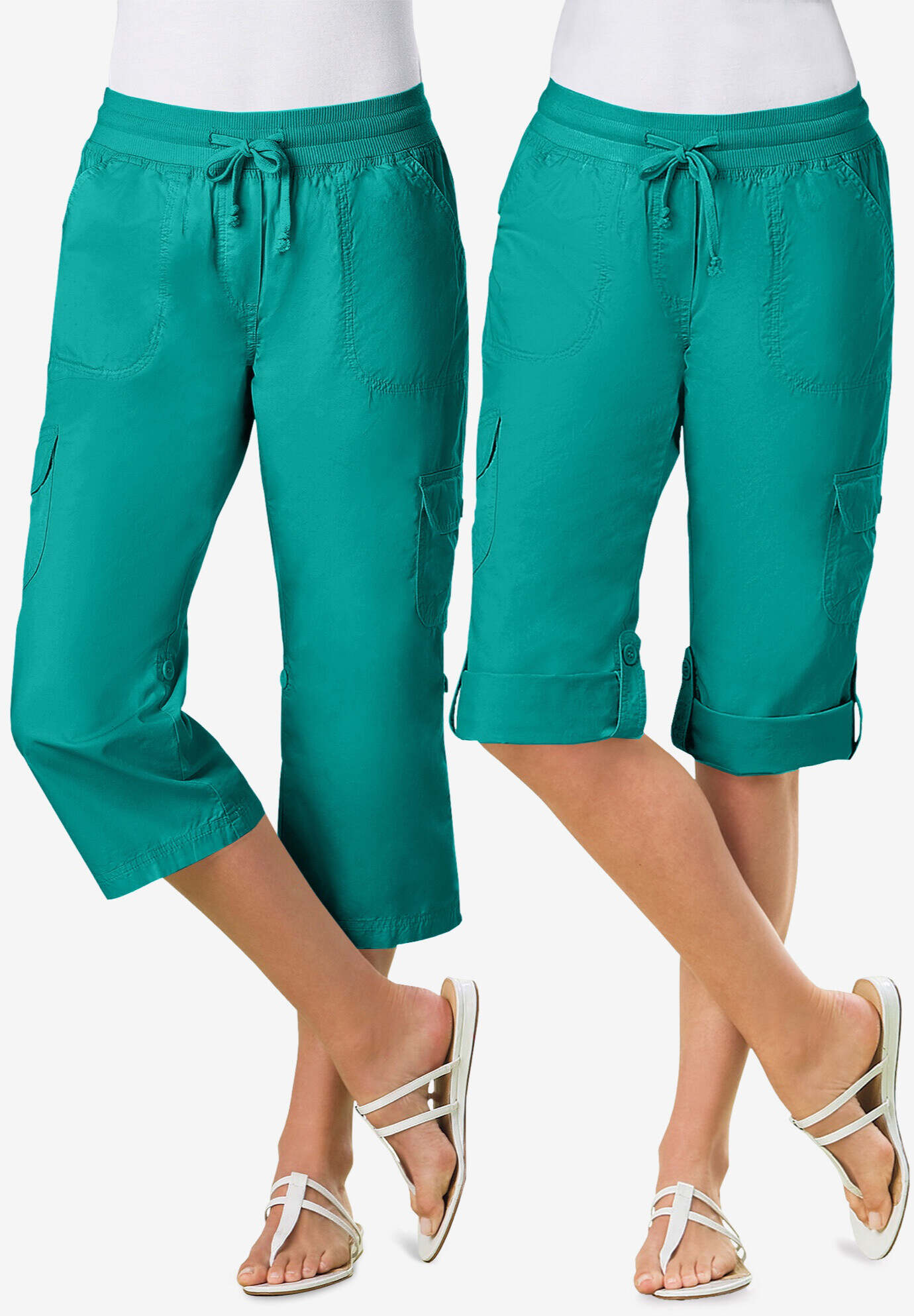Convertible Length Cargo Capri Pant